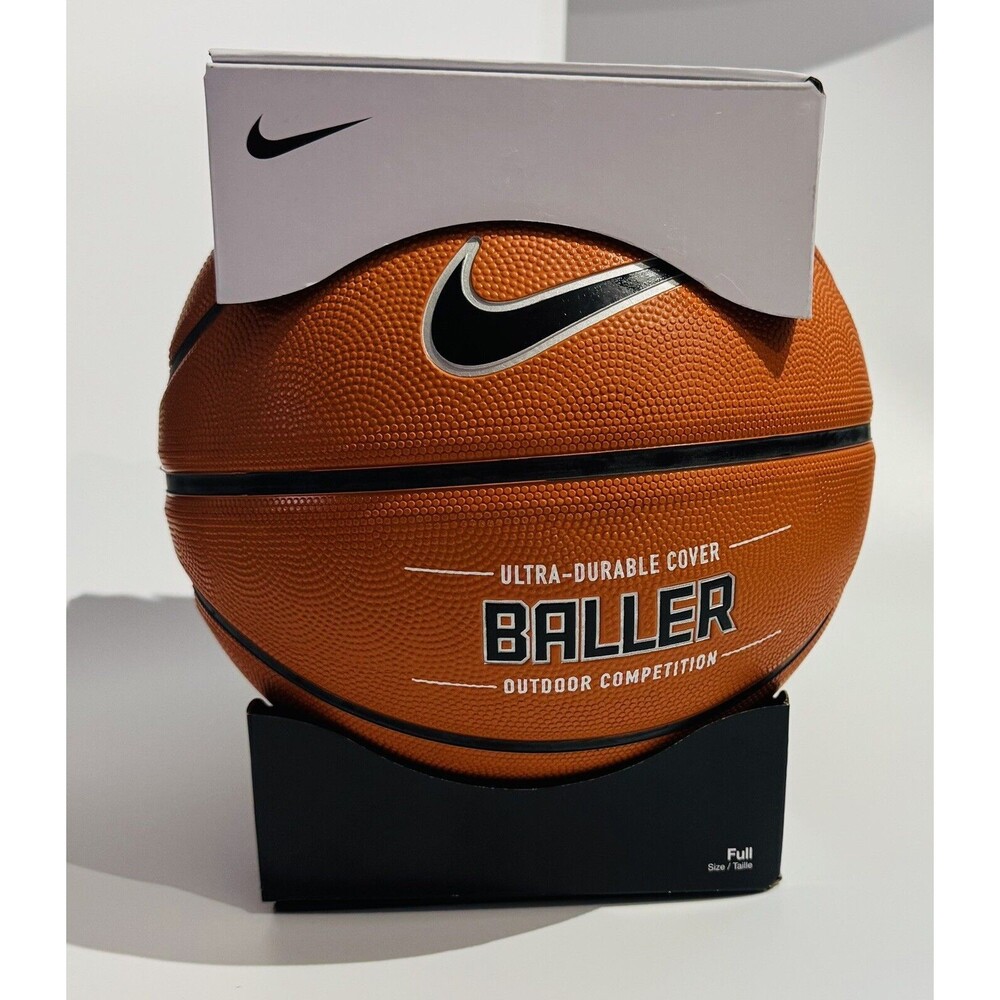 Basketball Nike Baller Full Size 29.5" Ball - Amber/Black/Metallic Platinum New